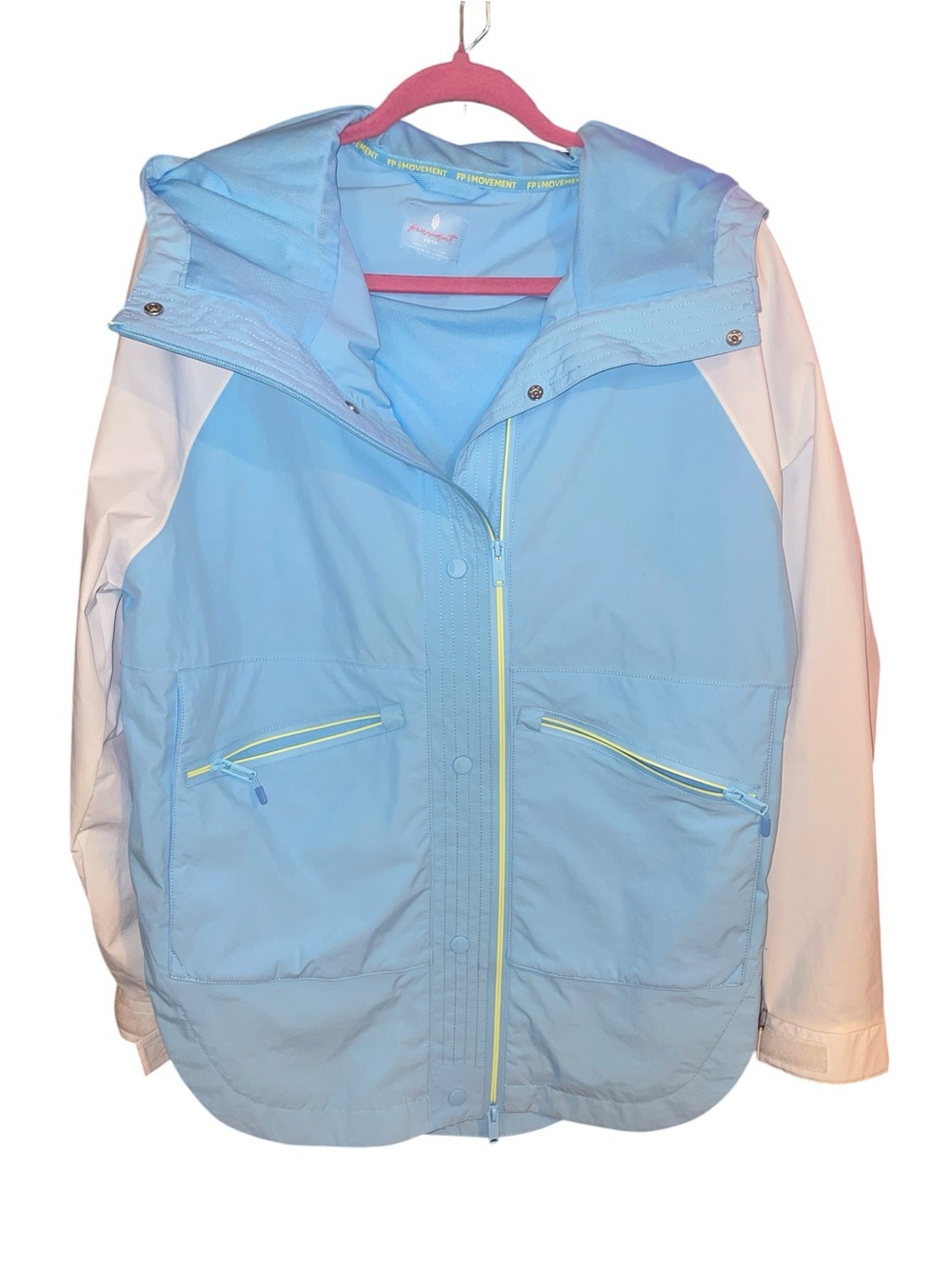 Free People Movement Singin’ in the Rain Colorblocked Packable Jacket XS NWT - Picture 5 of 10
